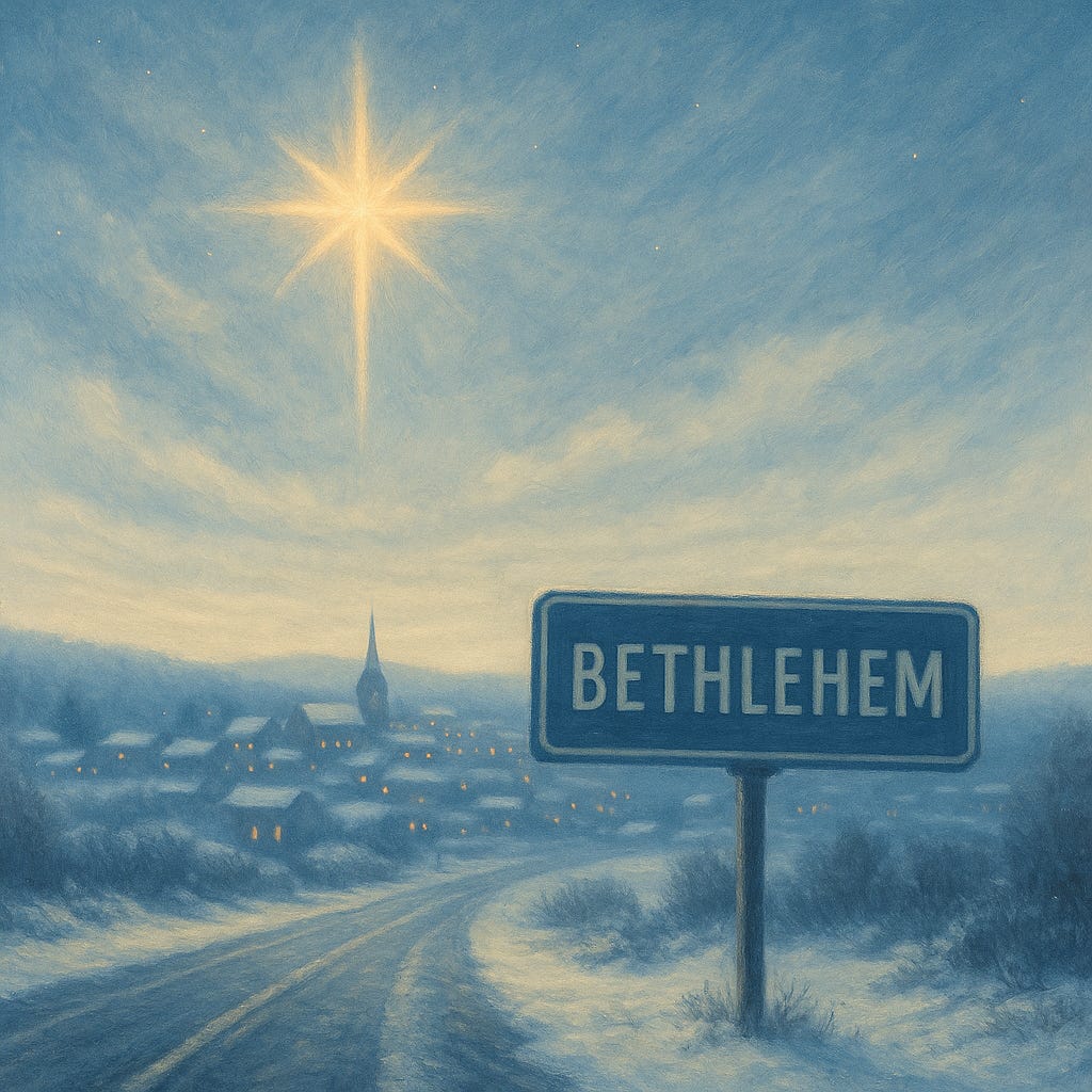 Serene Bethlehem Winter Night