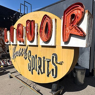 signs from the Museum of Neon Art in Glendale