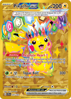 Pikachu ex — Surging Sparks, 247/191