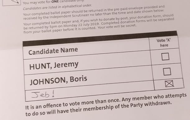 Ballot Paper