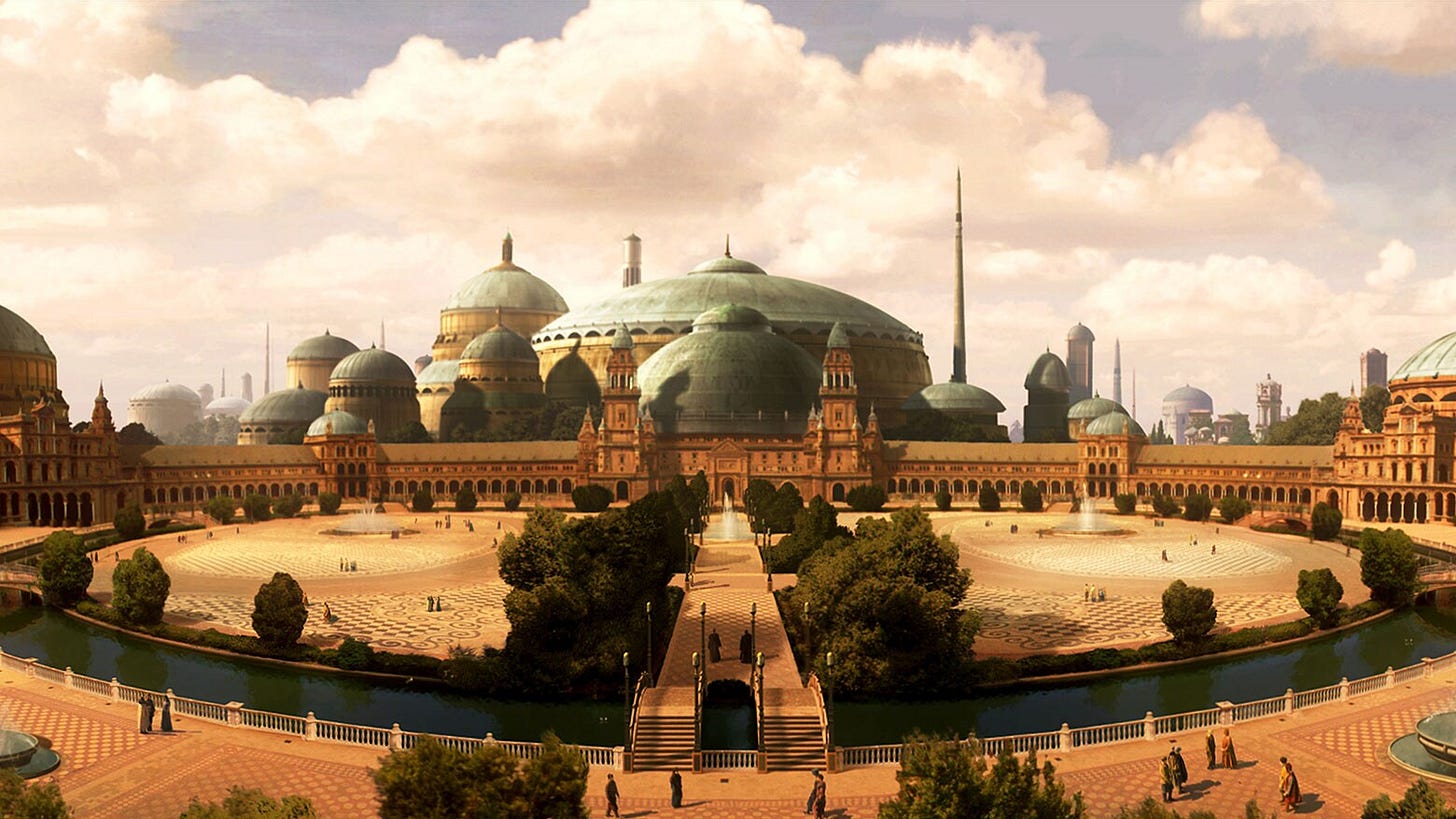 Theed, the capital of Naboo