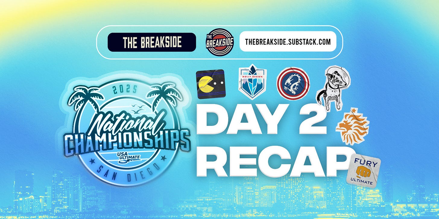 2025 USAU National Championships Day Two Recap The Breakside