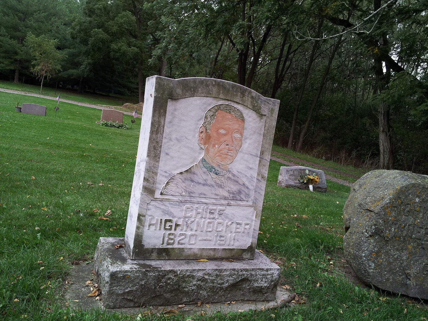 Grave of Chief Highknocker in Dartford Cemetery