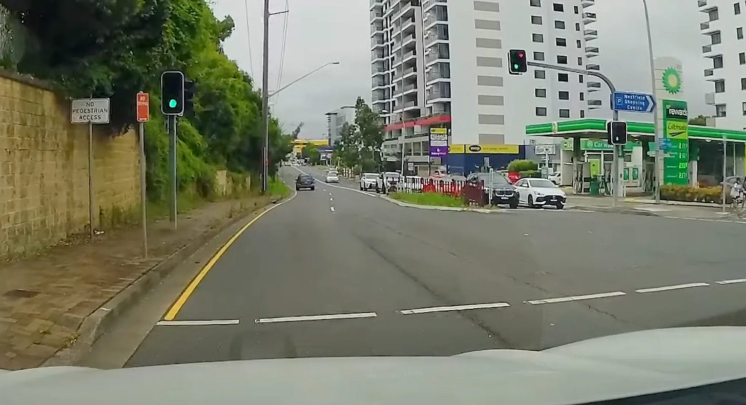 Figure 5: State 1: Car is pressing breaks and not moving. Negative reward.