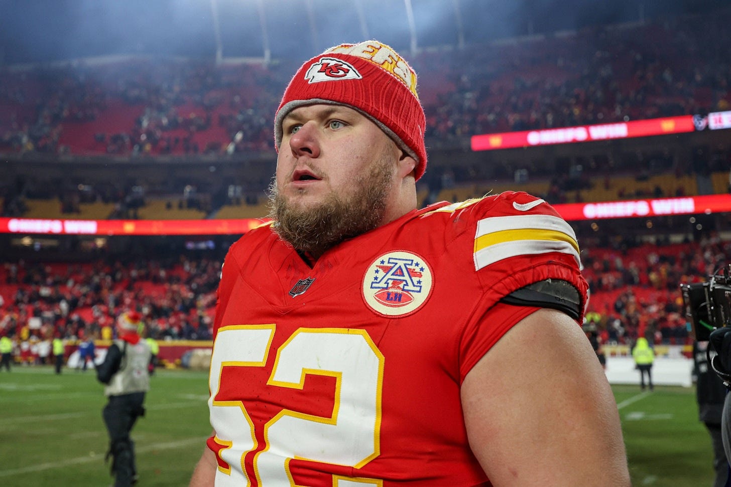 Creed Humphrey und die O-Line stehen vor dem härtesten Test Creed Humphrey und die O-Line stehen vor dem härtesten Test
