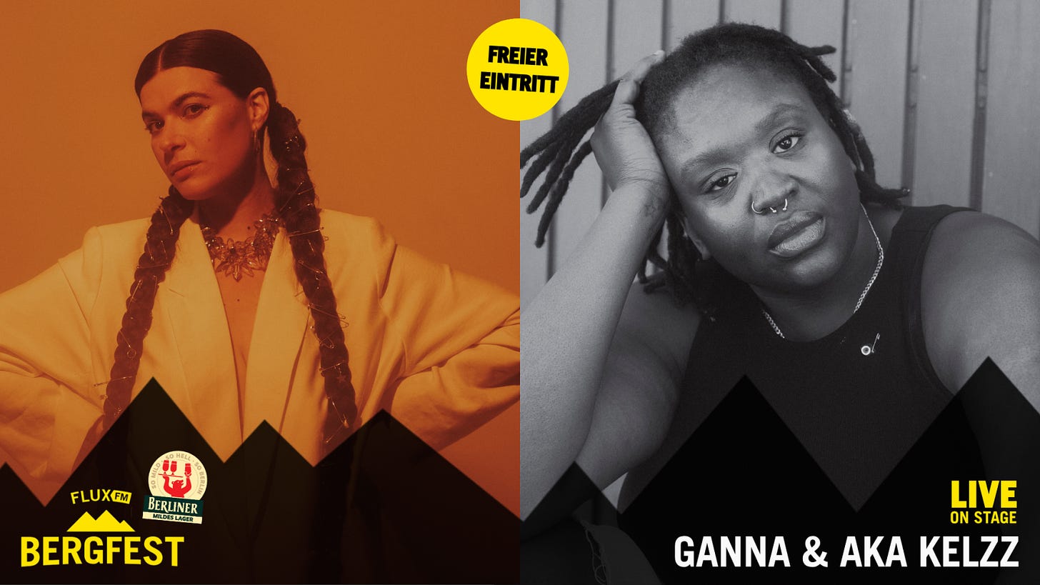 FluxFM Bergfest on July 29th with GANNA & Aka Kelzz, © GANNA (Dovile Sermokas) Aka Kelzz (Karo Jackowska)