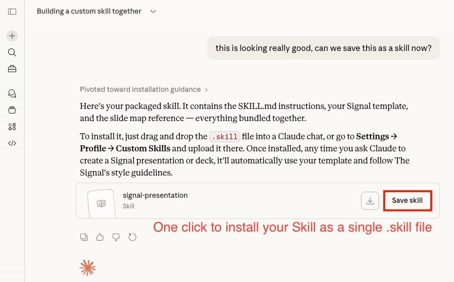 Save Skill Claude How to Build Skills in Claude - by Alex Banks - The Signal