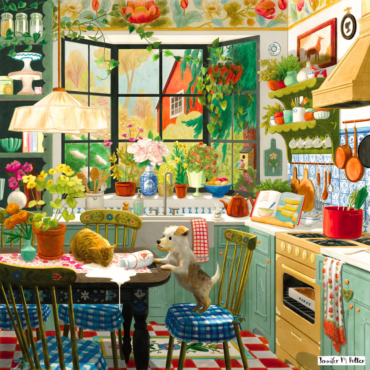color rough 3 of springtime kitchen puzzle