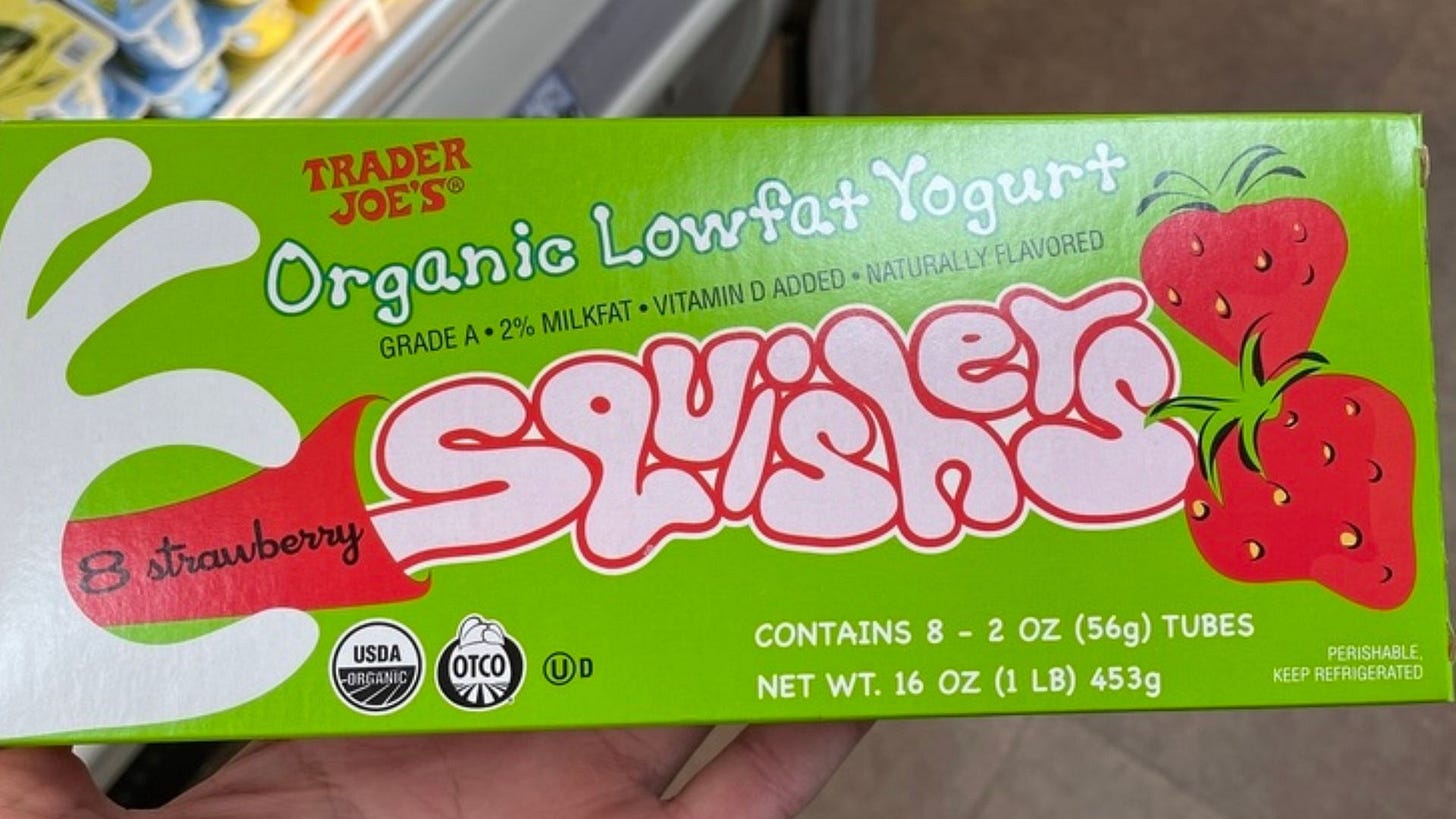 Trader Joe's Yogurt Squishers Trader Joe's Yogurt Squishers