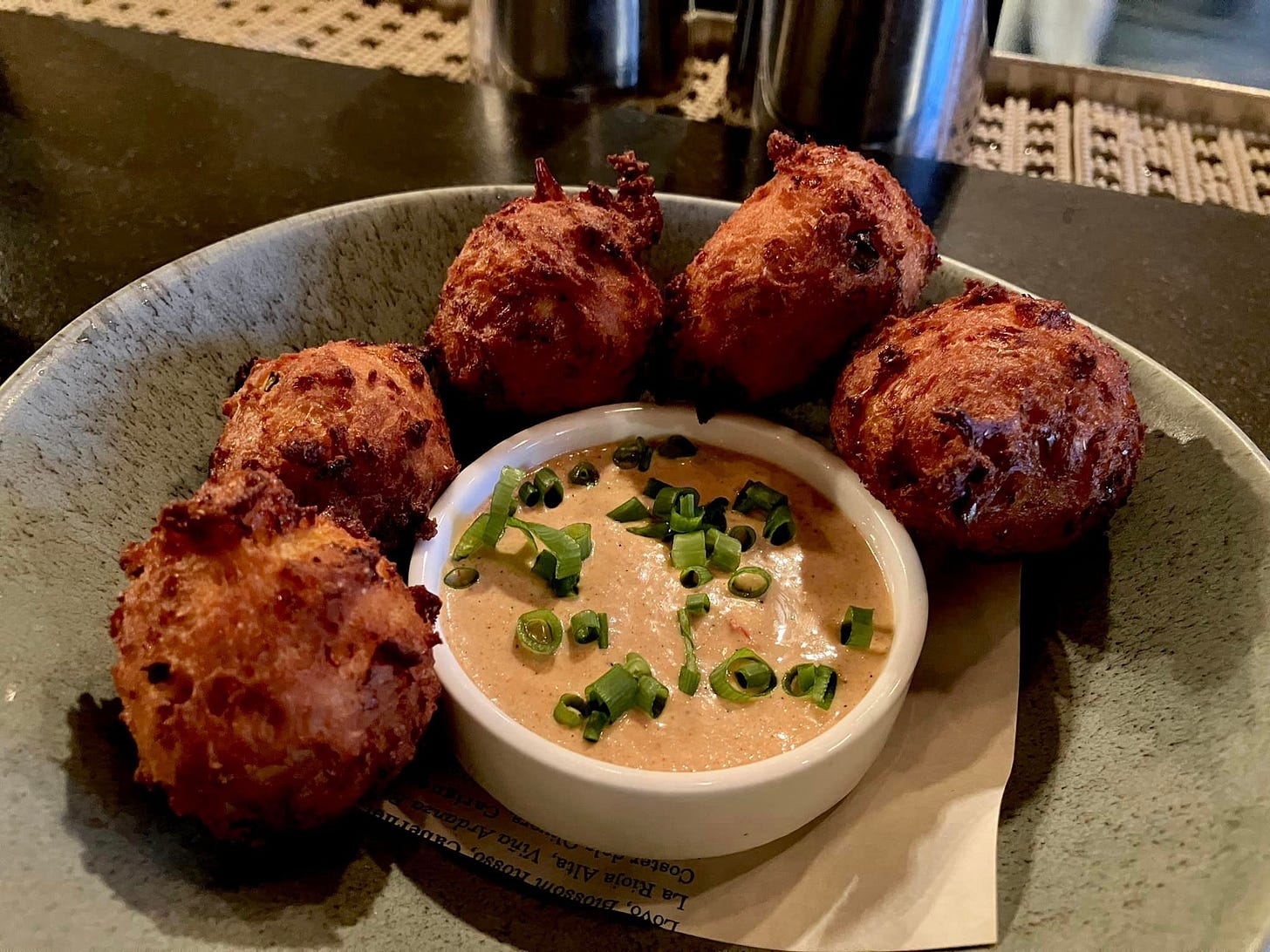 May be an image of croquette and scotch egg