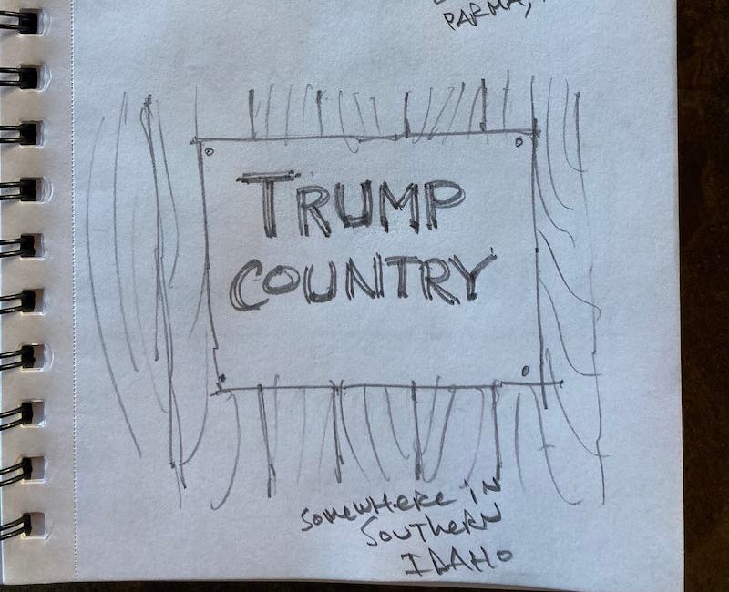 Sketches from the road...