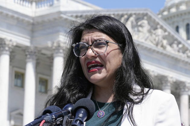 Rashida Tlaib speaks.