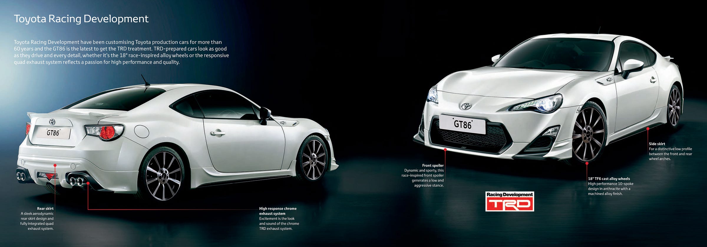 Toyota GT86 2013 UK brochure trd