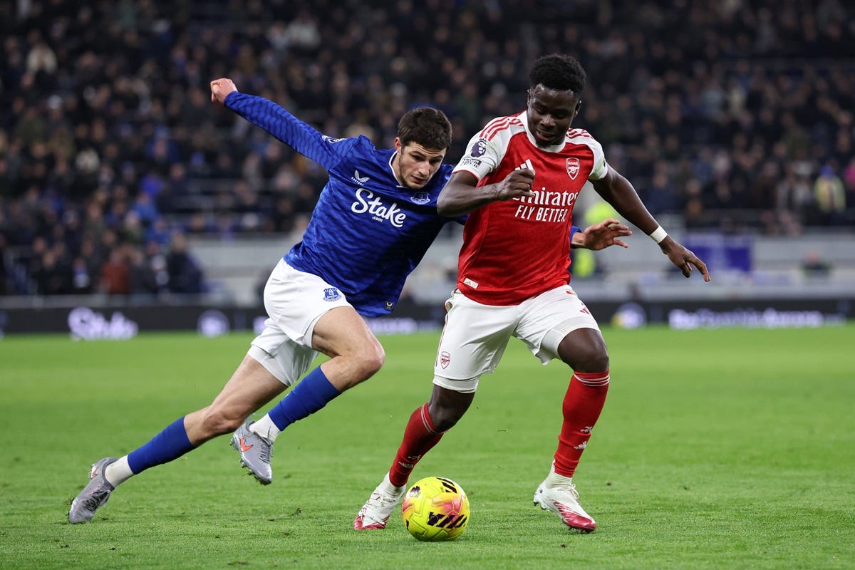 Really tough” Bukayo Saka reflects on hard fought win at Everton - Just  Arsenal News