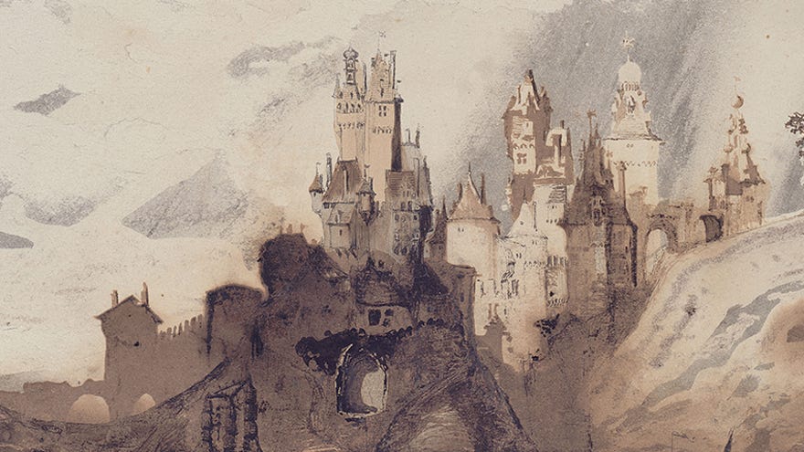 Victor Hugo, The cheerful castle (detail)