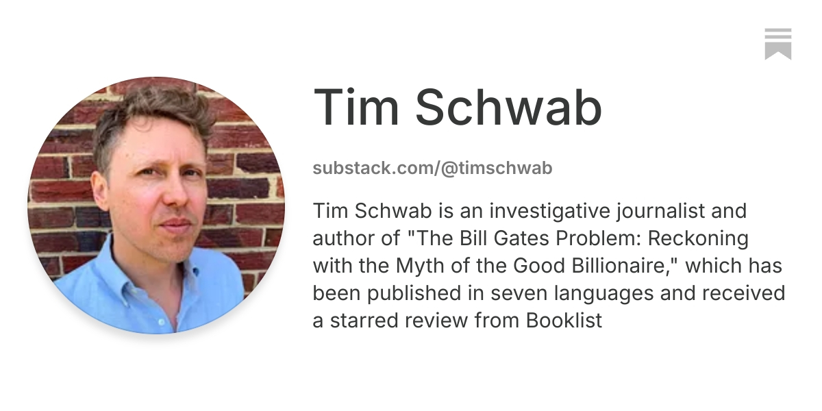 Tim Schwab | Substack