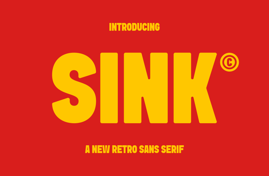 Sink Retro Sans Serif Font