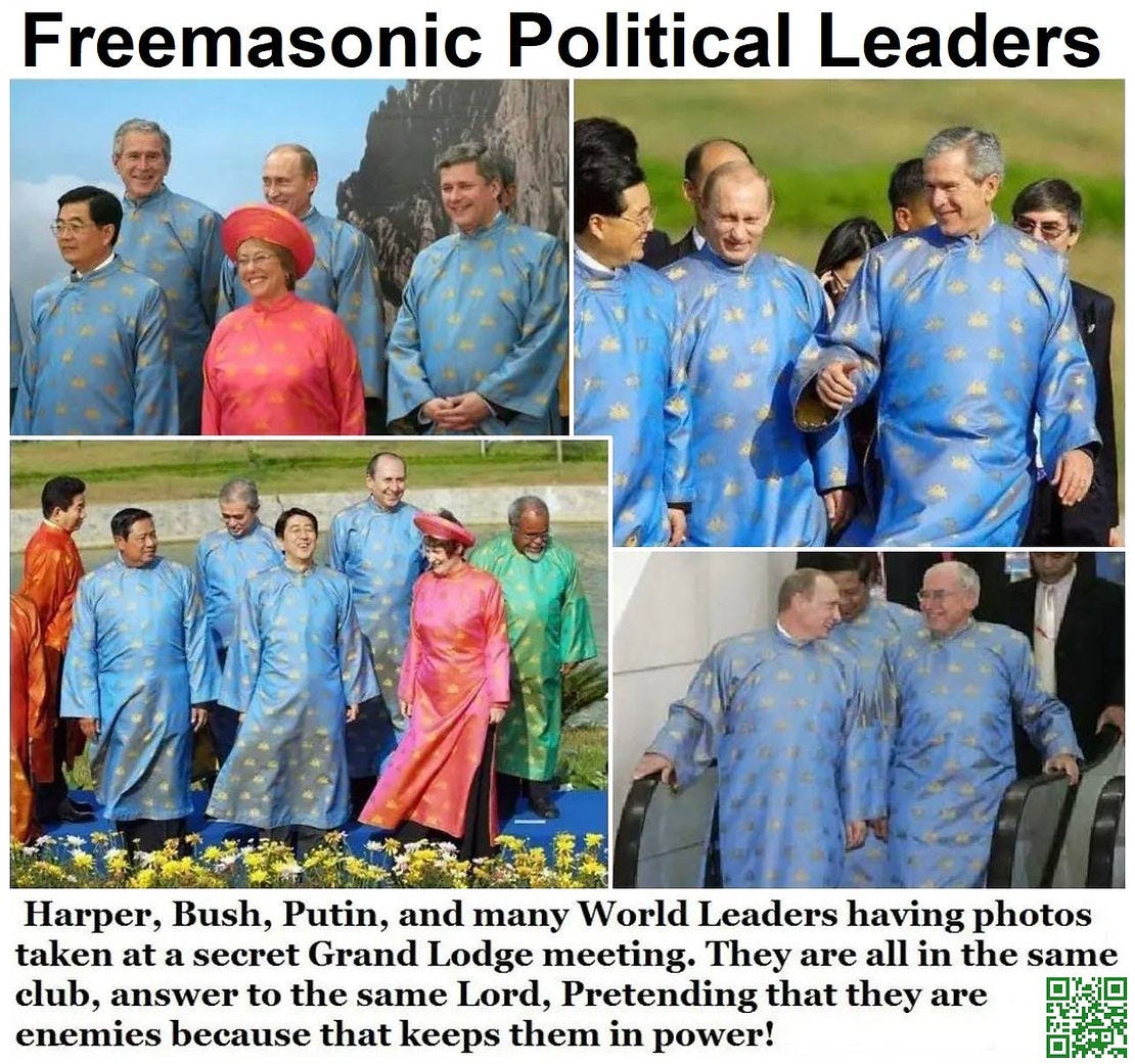 Freemasonic Political Leaders: Harper, Bush, Putin & Many More 