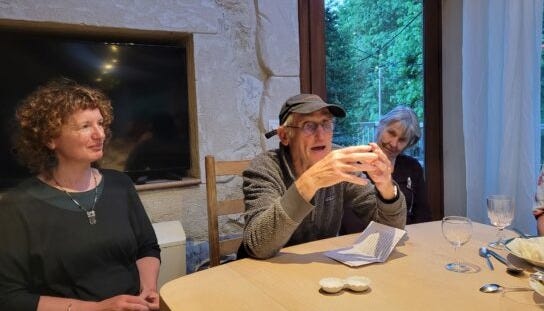 Ton Vink speaking with us at dinner. Photo by Meghan Barr.