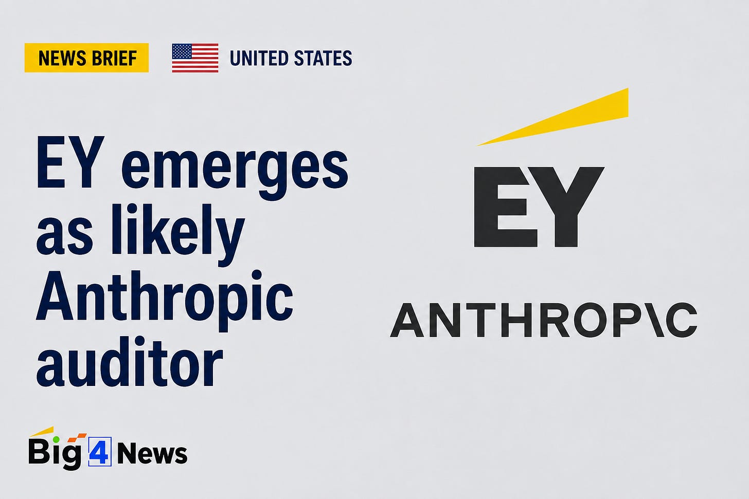 EY Emerges as Likely Anthropic Auditor as Rival Big Four Firms Deepen AI Ties