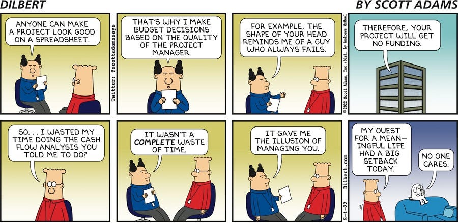 Sunday Illusion Of Management - Dilbert by Scott Adams