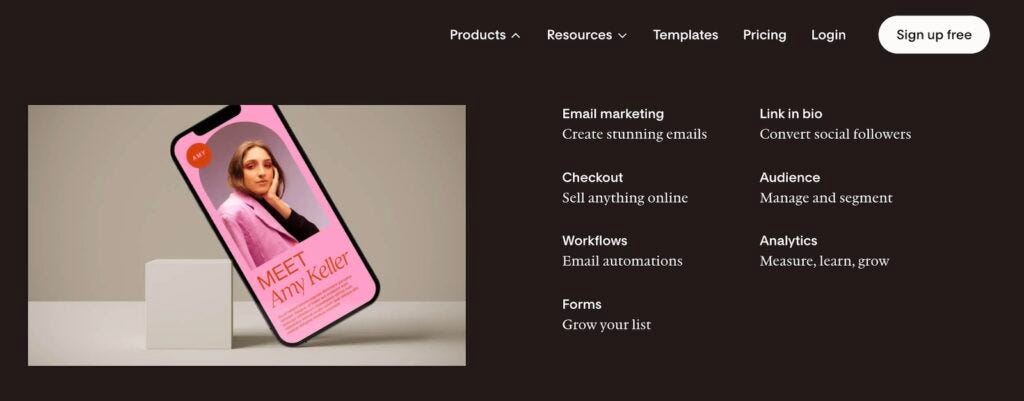 flodesk offerings and features