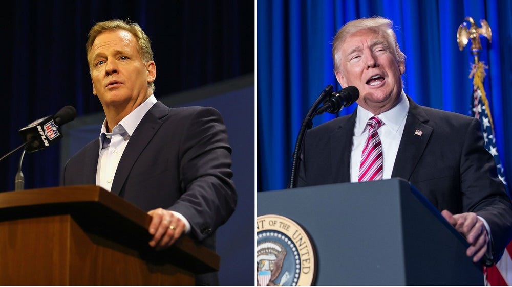 NFL Transcripts from Super Bowl Week Downplay Donald Trump, Roger Goodell 2017 images NFL Transcripts from Super Bowl Week Downplay Donald Trump, Roger Goodell 2017 images