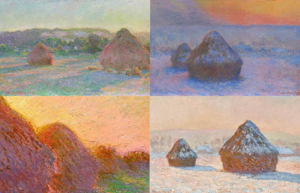 buncha Monet haystacks.