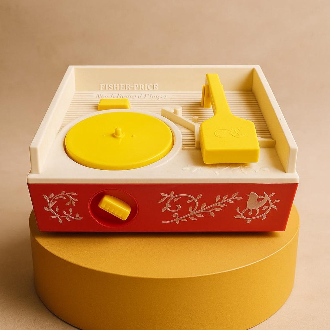 Vintage Fisher-Price Record Player 1970s Music Box Toy with 6 Discs Tested Working image 1 Vintage Fisher-Price Record Player 1970s Music Box Toy with 6 Discs Tested Working image 1