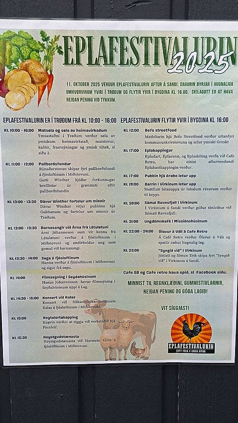 Eplafestivalurin í Tröðum. Eplafestivalurin í Tröðum.