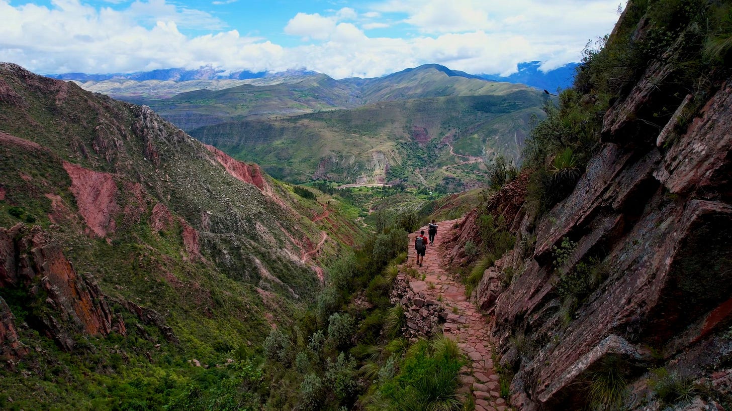 Hiking Trail in Bolivia Hiking Trail in Bolivia