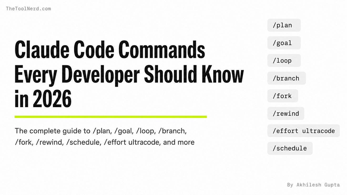 Claude Code Commands Every Developer Should Know in 2026 Claude Code Commands Every Developer Should Know in 2026