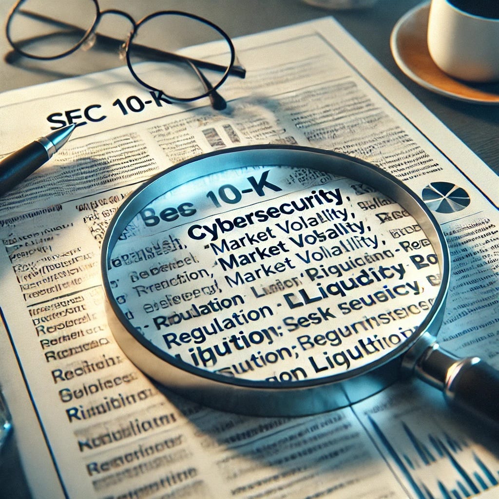 Max Rudolph SEC Risk Factor Disclosures - by Max Rudolph