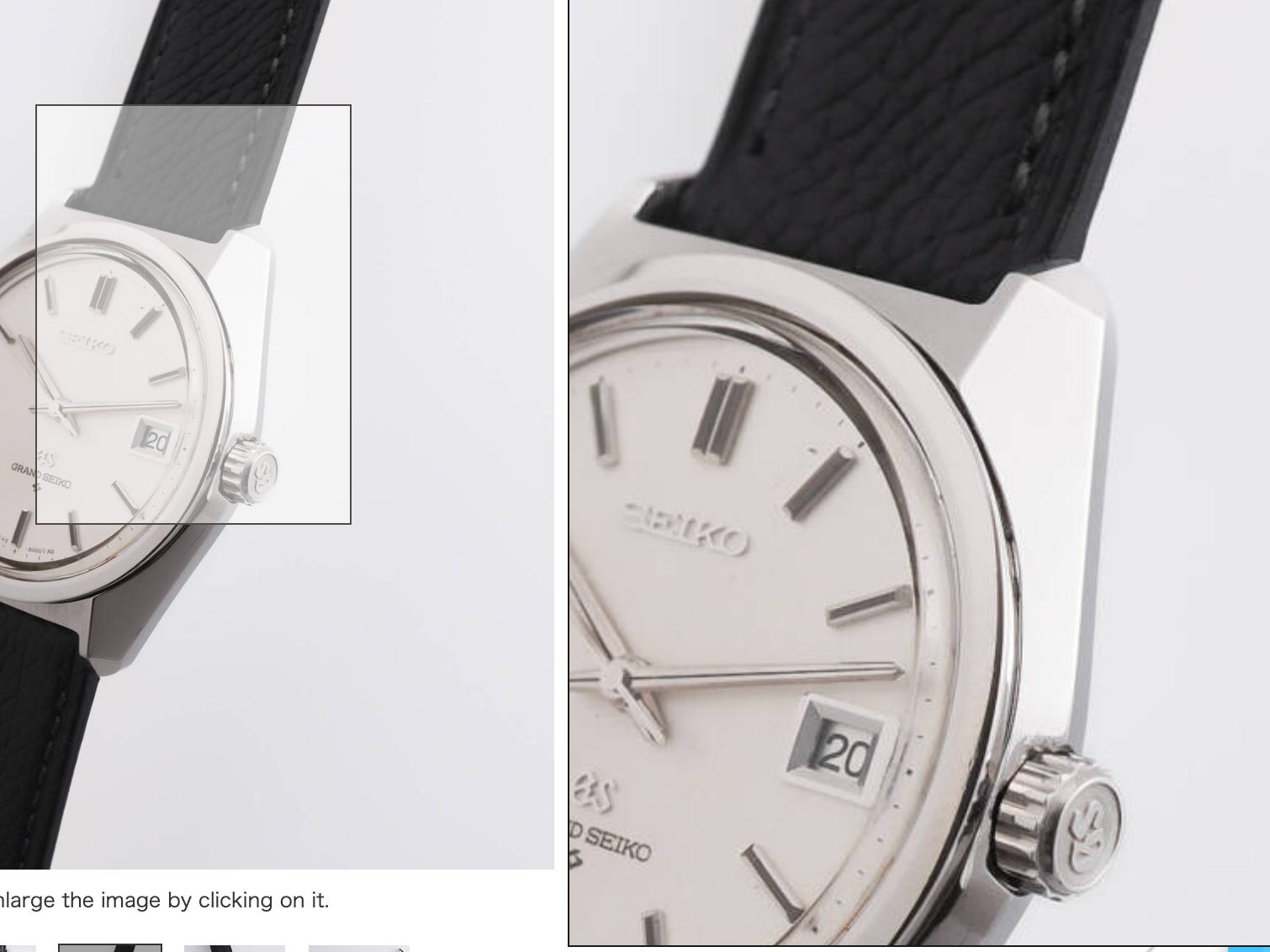 I'm going to count to three. - the Grand Seiko guy