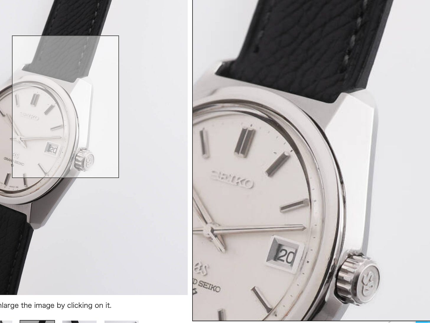I'm going to count to three. - the Grand Seiko guy
