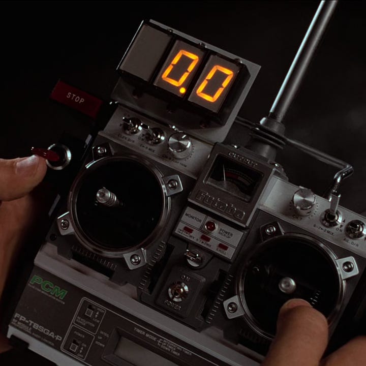 Marty, Doc, Time Machine, Clock Tower, Time Machine Remote Control