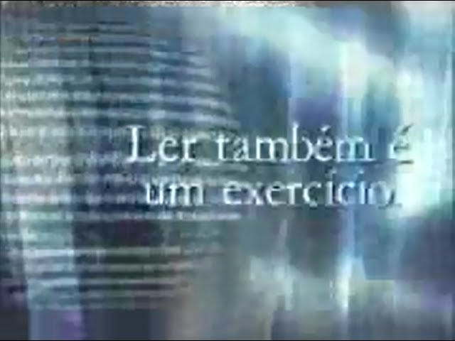 imagem onde se lê "ler também é um exercício" capa de campanha de conscientização da Globo