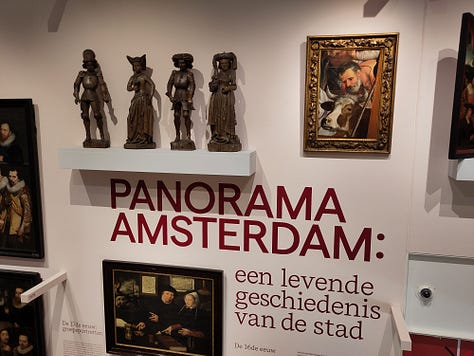 Vue de l'exposition " Panorama Amsterdam. A Living History of the City", Amsterdam Museum, printemps 2025