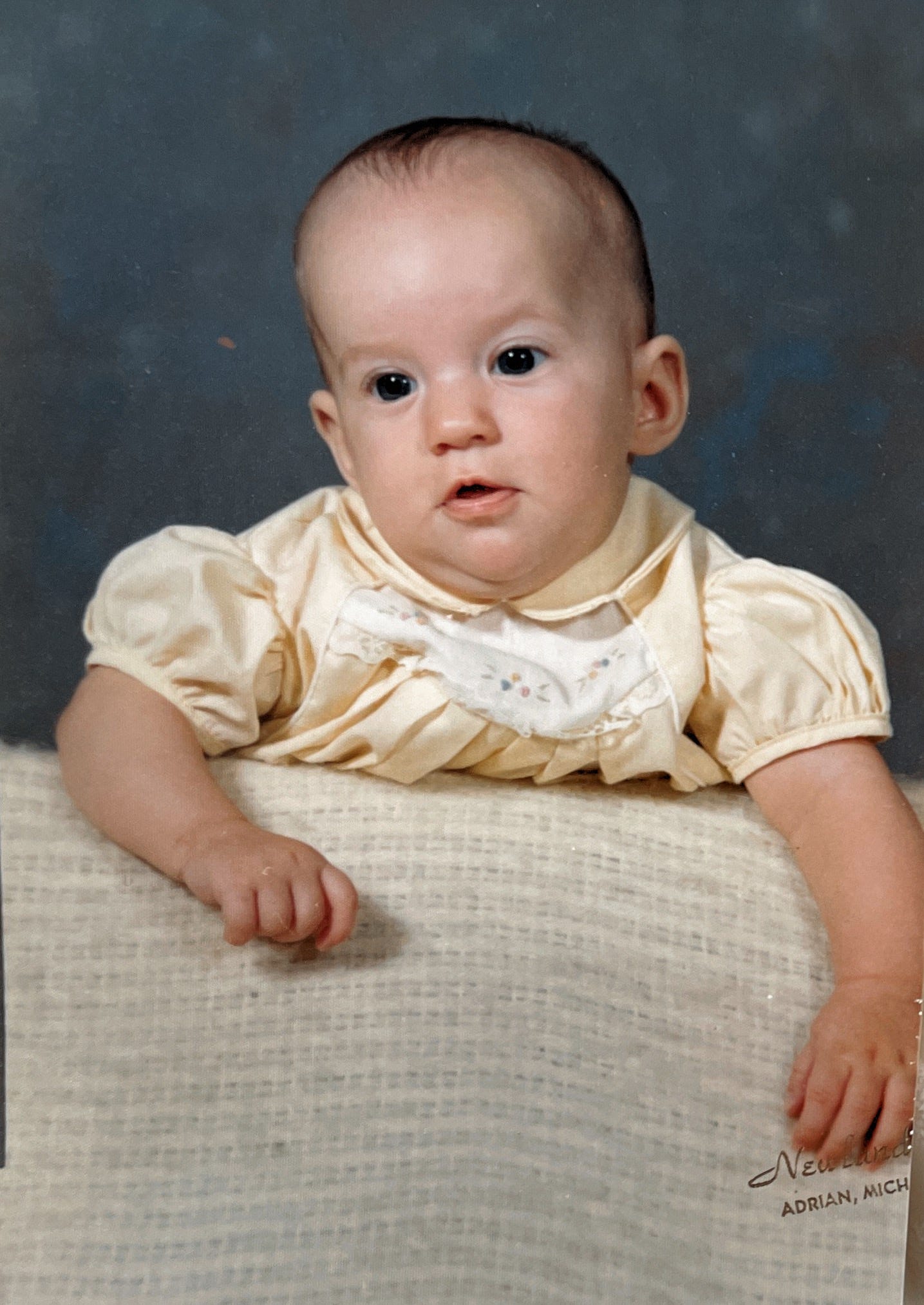 A professional photo of a baby girl