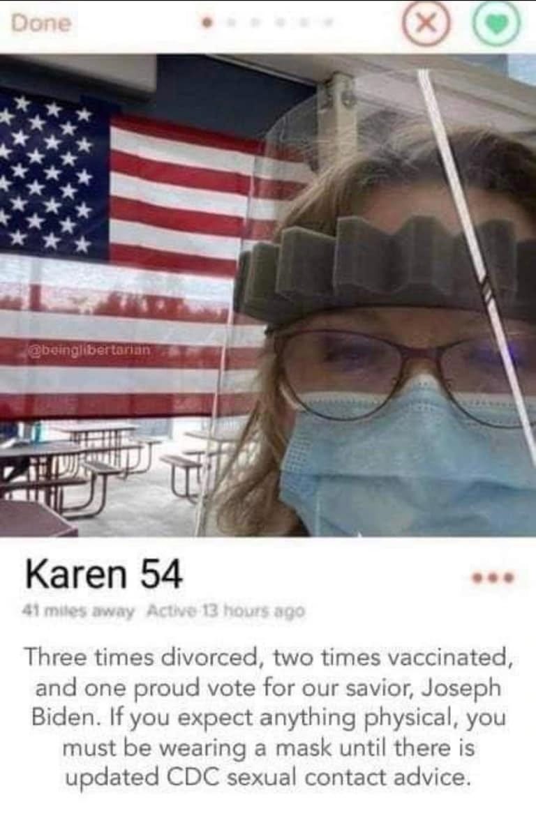 How appropriate her name is Karen. 


#fjb #letsgobrandon #joebiden #joebidensucks #biden #bidenmemes #BIDENSAMERICA #bidensucks #BidenAdministration #mask