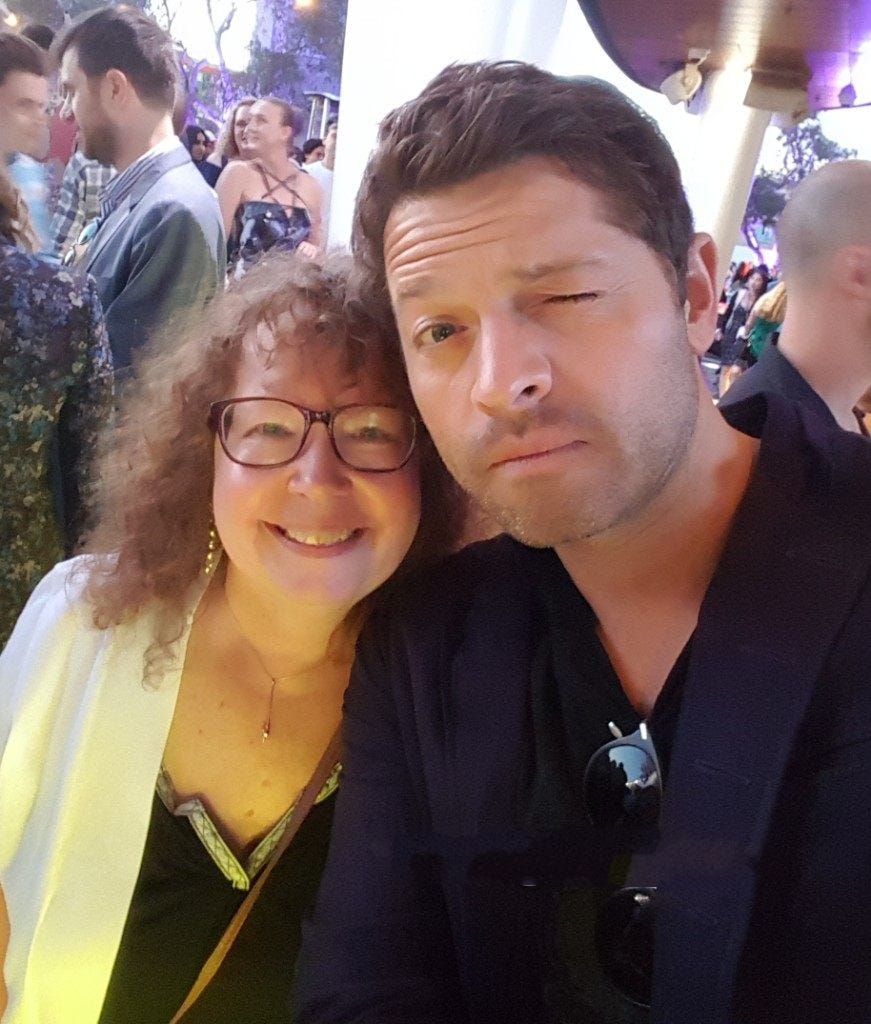 misha collins with lynn zubernis mttg spn misha collins with lynn zubernis mttg spn