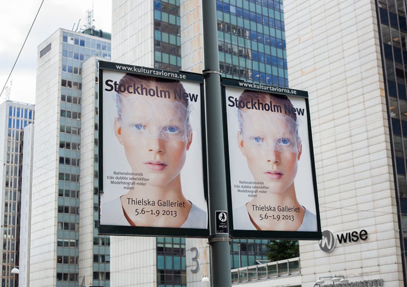 Downtown “cultural billboard” advertising