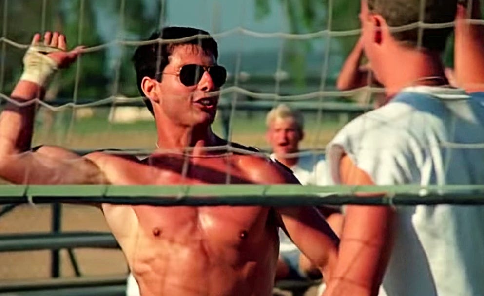 Top Gun Volleyball Scene | The '80s Ruled