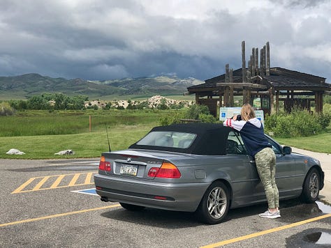 Phia Enjoying Our Yellowstone Adventure