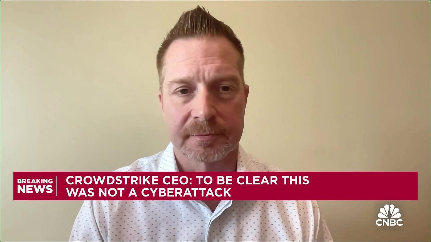 CrowdStrike CEO George Kurtz explains the cybersecurity firm's next steps  after global outage