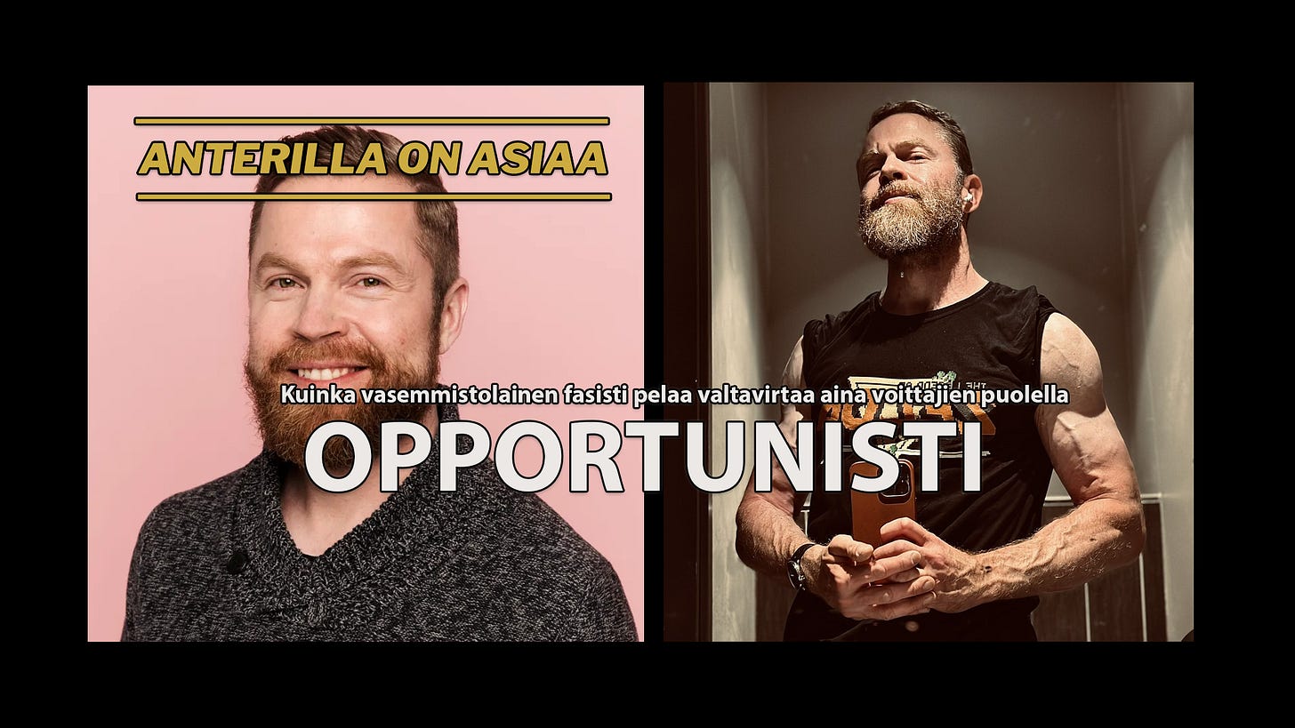 Aikaisemmin ”feministiä” pinkeillä väreillä edustanut, islamia kritiikittömästi ihaillut ja sananvapautta kiihkeästi vastustanut vasemmistolainen esiintyy nyt ”machona kriitikkona” ja väittää ”arvostelevansa muslimien raiskauksia”, kuitenkaan koskaan pahoittelematta aiemmille vähemmistöön kuuluville uhreilleen vuosia jatkuneita vainoja, rasismia, mustamaalaamista, usuttamista, valheita ja leimaamista. Aikaisemmin ”feministiä” pinkeillä väreillä edustanut, islamia kritiikittömästi ihaillut ja sananvapautta kiihkeästi vastustanut vasemmistolainen esiintyy nyt ”machona kriitikkona” ja väittää ”arvostelevansa muslimien raiskauksia”, kuitenkaan koskaan pahoittelematta aiemmille vähemmistöön kuuluville uhreilleen vuosia jatkuneita vainoja, rasismia, mustamaalaamista, usuttamista, valheita ja leimaamista.