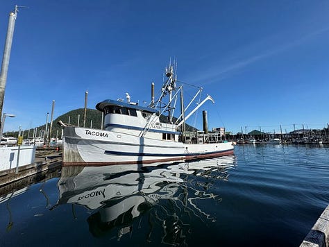 Seiners, gillnets, and longliners crowd the docks of Petersburg, Alaska until an "opener" commences.