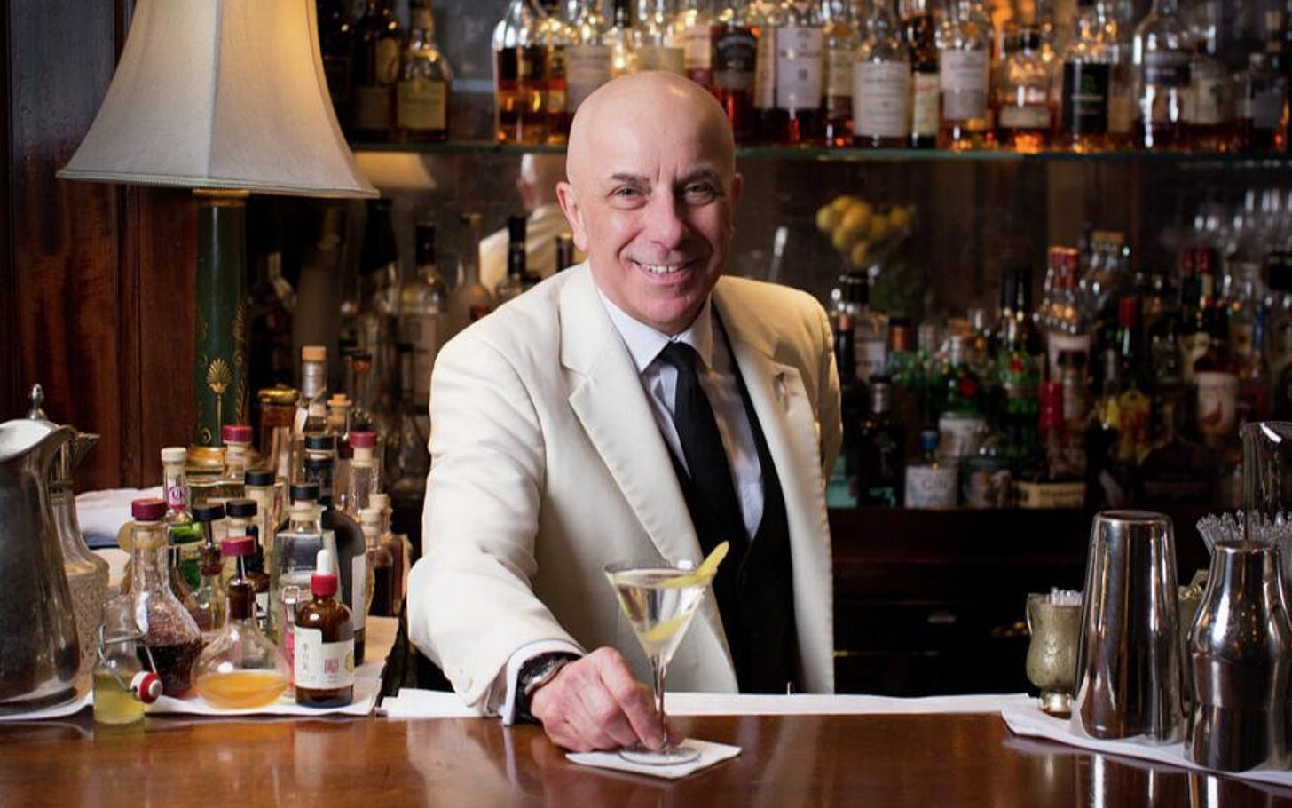 Alessandro Palazzi's martinis at Dukes Bar London