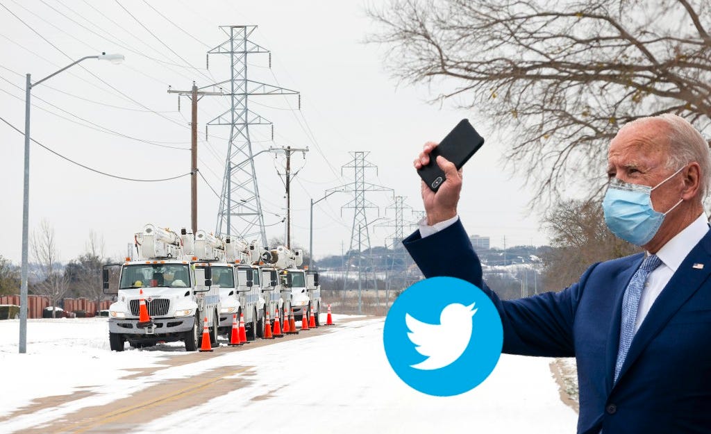 biden in snow