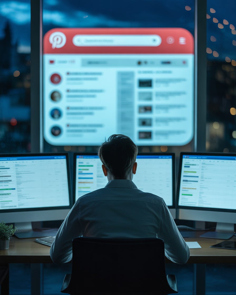 Is Pinterest good for blogging traffic in 2026 visual showing a blogger turning low traffic into growth using Pinterest search strategy